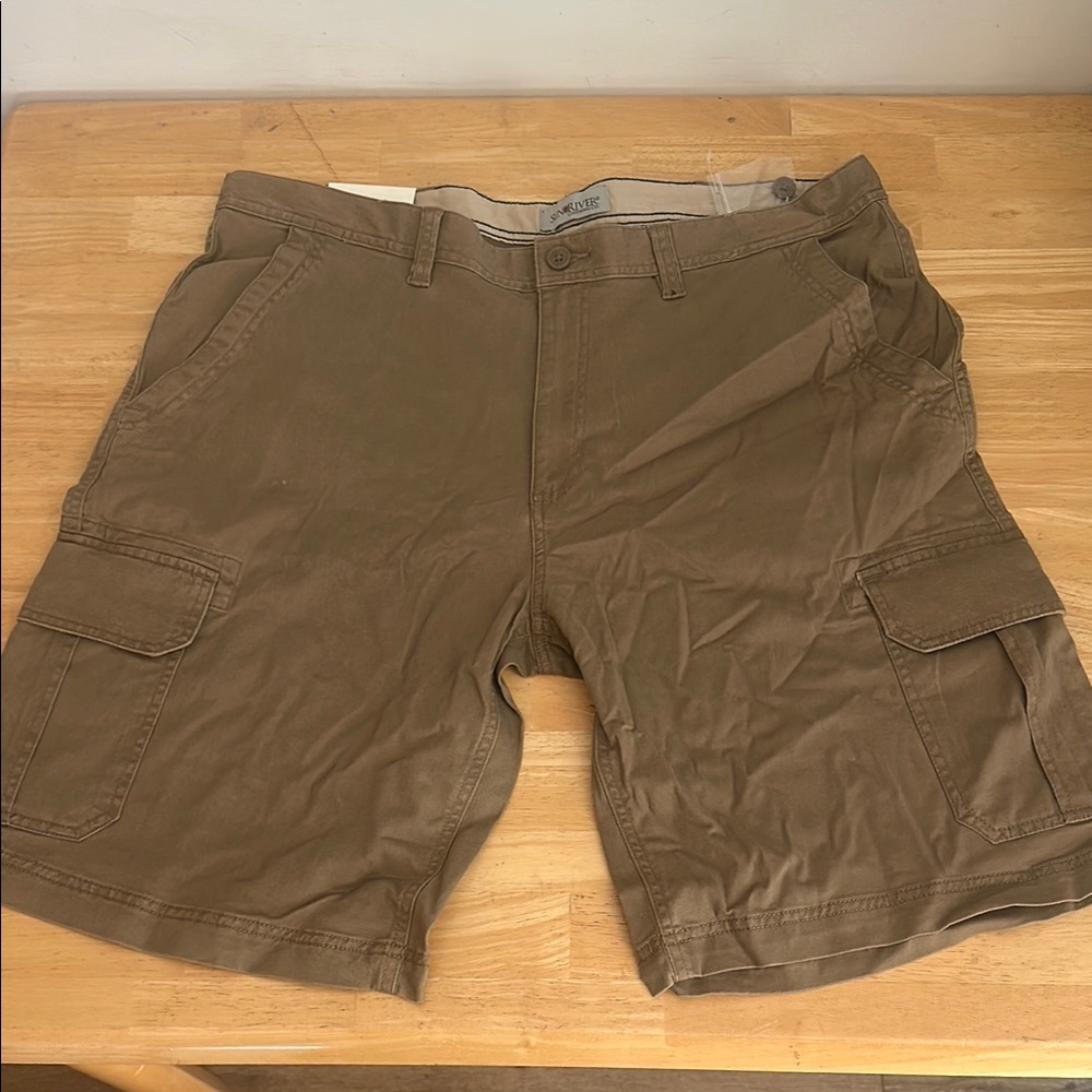 Classic Tan Cargo Shorts for Men